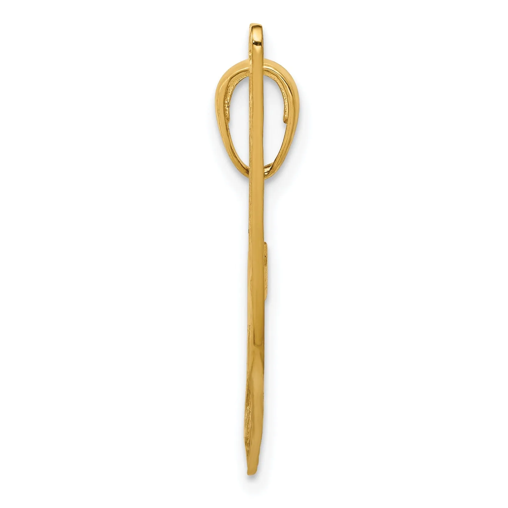 14k Yellow Gold Air Boat Pendant
