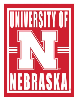 15.5"L x 11.5"H Medium Metal Wall Sign, University of Nebraska,6m949usm