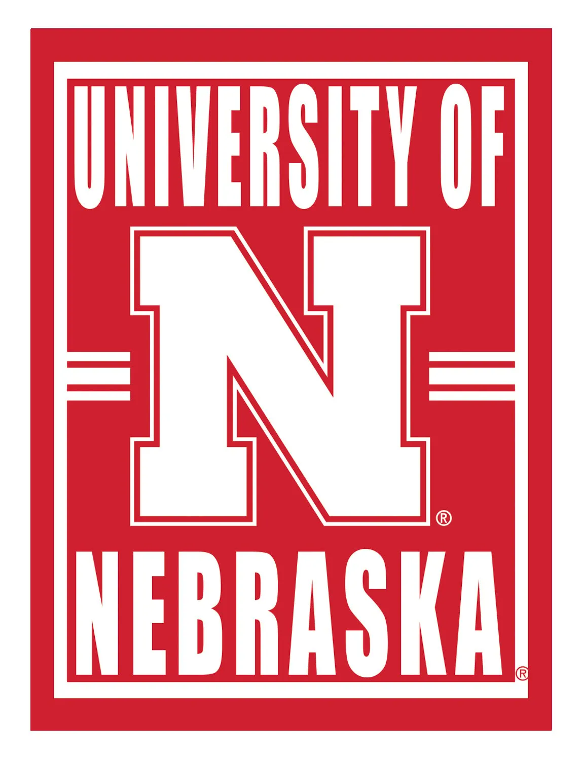 15.5"L x 11.5"H Medium Metal Wall Sign, University of Nebraska,6m949usm