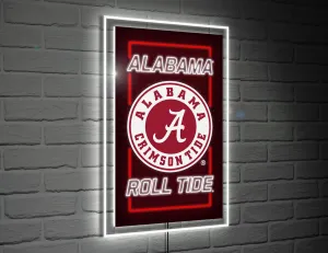 22"H x 14"L NeoLite Wall Décor, Rectangle, University of Alabama,8led924nlrt