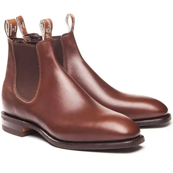 30% OFF RM WILLIAMS Comfort Craftsman Boots - Men's - Dark Tan - Size: UK 7.5