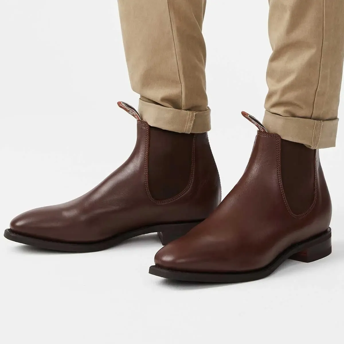 30% OFF RM WILLIAMS Comfort Craftsman Boots - Men's - Dark Tan - Size: UK 7.5