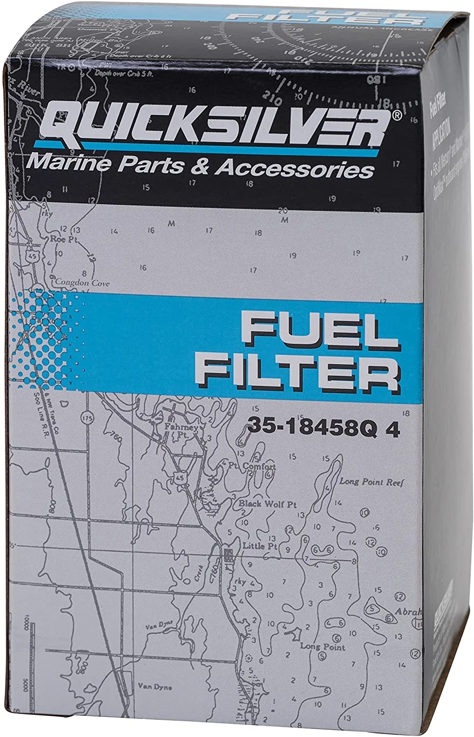 35-18458Q4 Quicksilver Water Separating Fuel Filter Kit with Blue Sensor 35-18458 5
