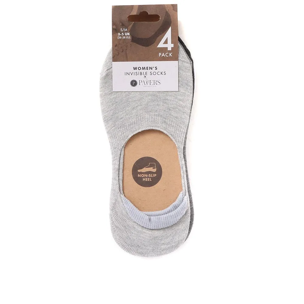 4 Pack Invisible Socks - EKIN37001 / 324 057