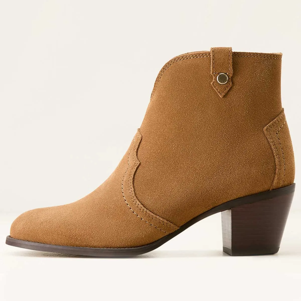 40% OFF - ARIAT Tilbury Ankle Western Boots - Womens - Carmel Suede - Size: UK 4