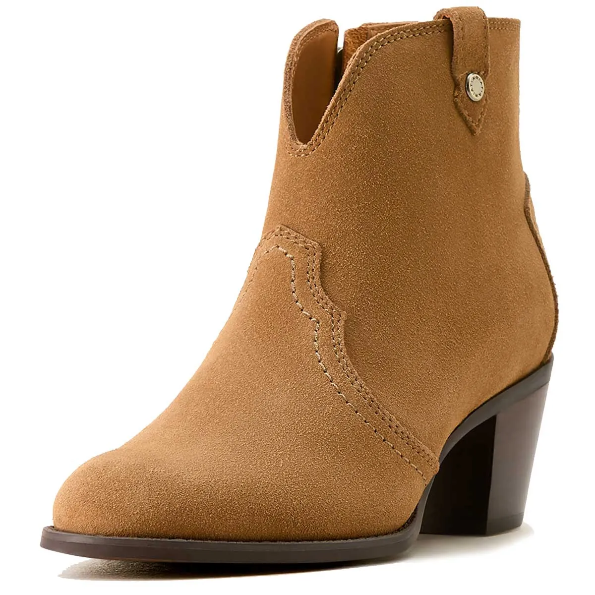 40% OFF - ARIAT Tilbury Ankle Western Boots - Womens - Carmel Suede - Size: UK 4