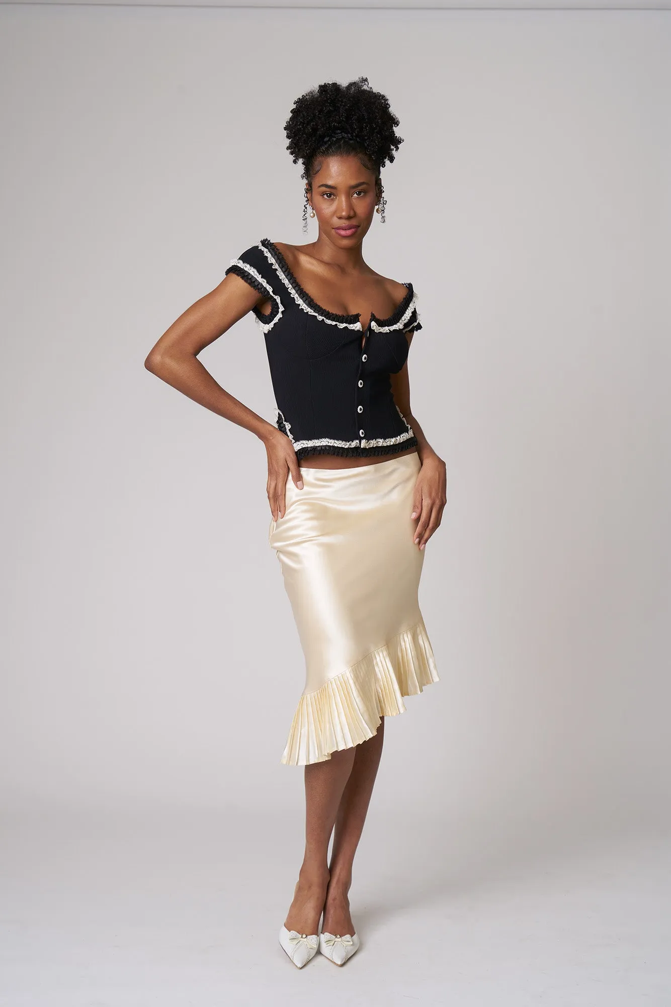 ADELINE TOP - NOIR