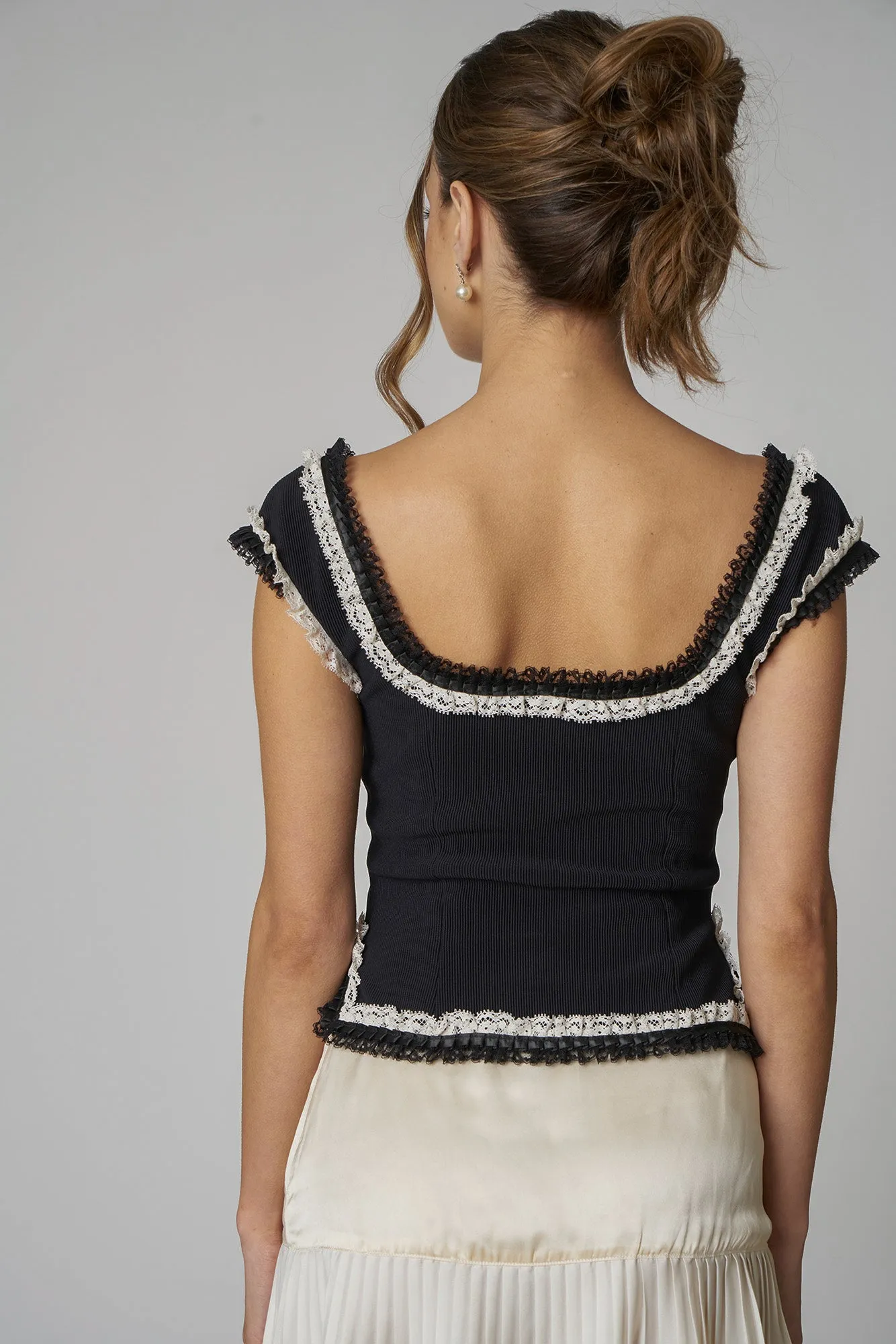 ADELINE TOP - NOIR