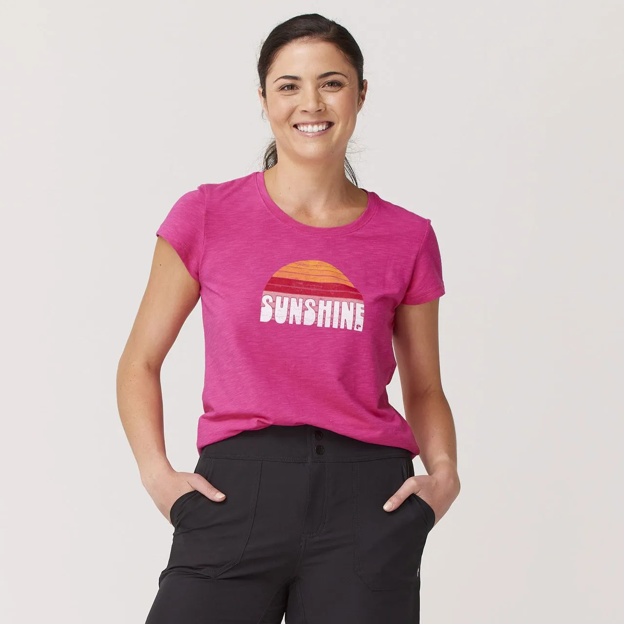 Aila Graphic Short Sleeve Top - SALE