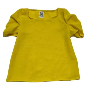 Airflow Puff Sleeve Top-Lemon