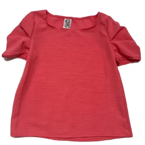 Airflow Puff Sleeve Top-Tangerine..