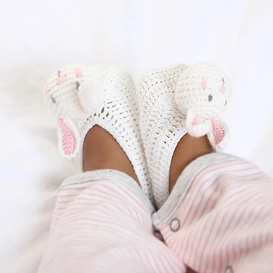 Albetta CROCHET BUNNY BOOTIES (0-6 MONTHS)