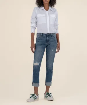 Amy Mid Rise Crop Straight Leg - FINAL SALE