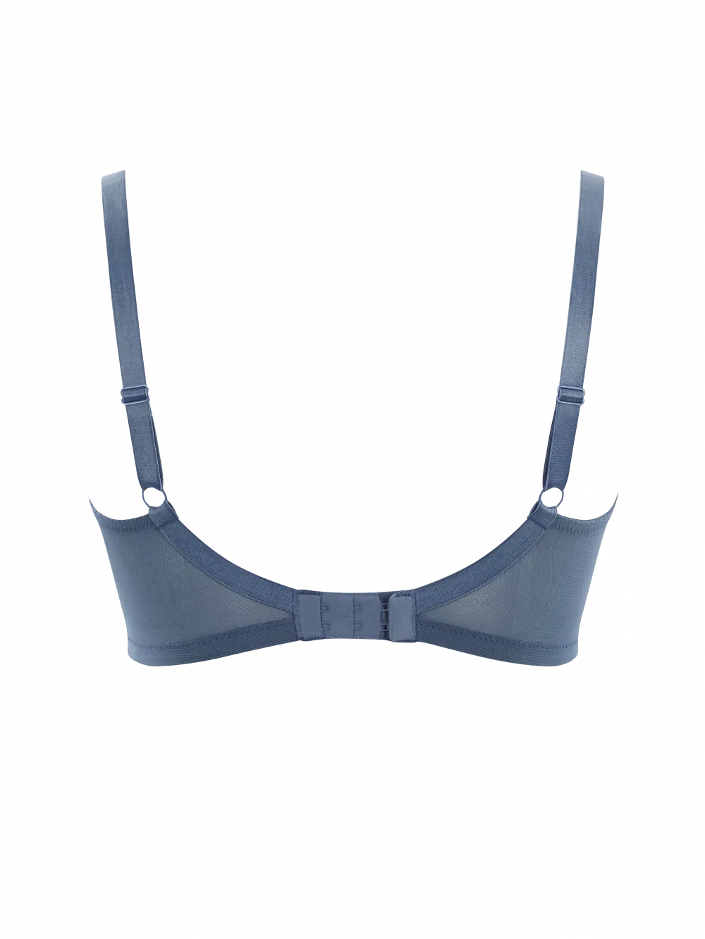 Ana Plunge Non Padded Bra In Vintage Blue - Panache