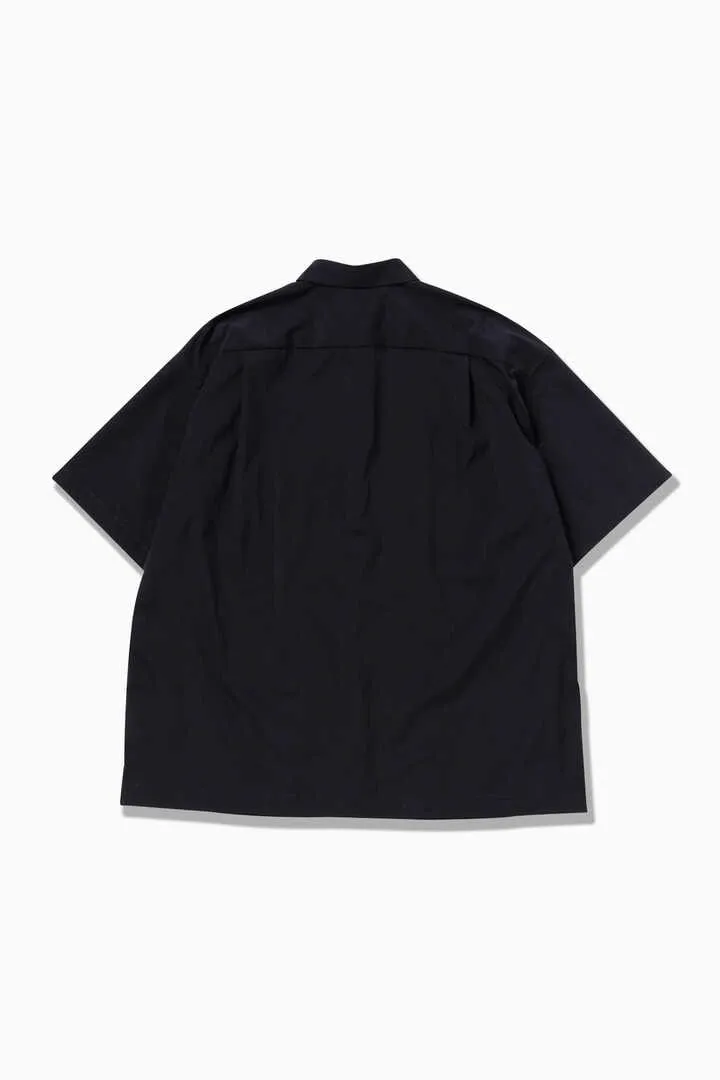 and wander - UV Cut Stretch SS Shirt - Black
