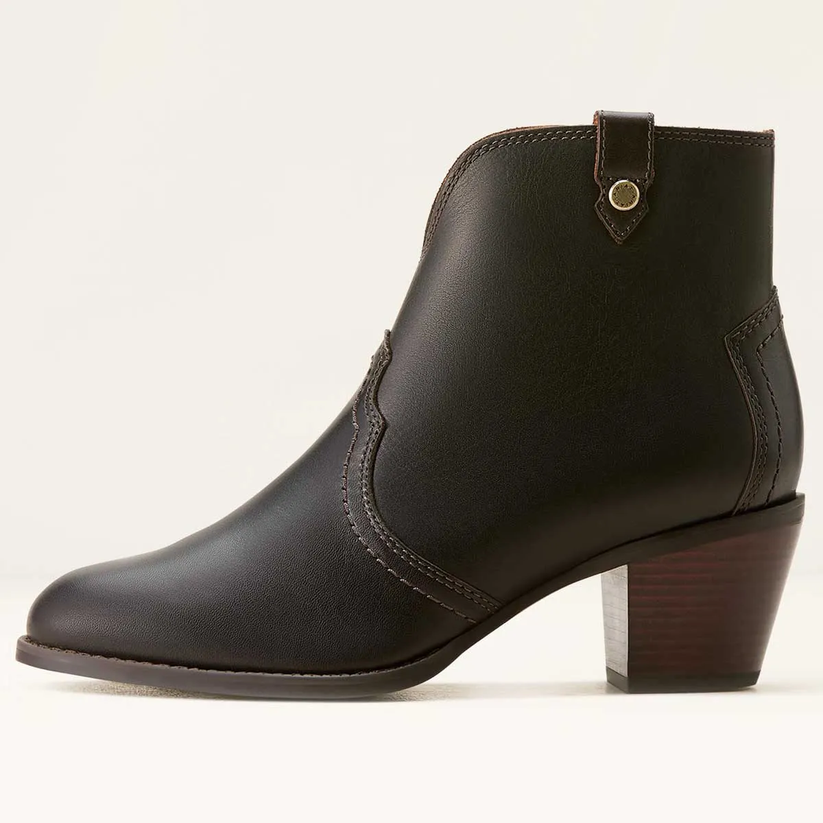 ARIAT Tilbury Ankle Western Boots - Womens - Chocolate Truffle
