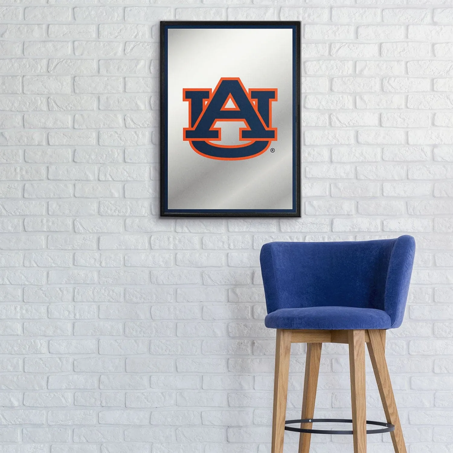 Auburn Tigers: Logo - Framed Mirrored Wall Sign