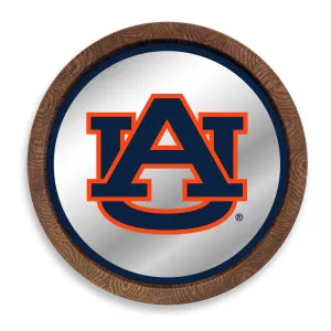 Auburn Tigers: "Faux" Barrel Top Mirrored Wall Sign