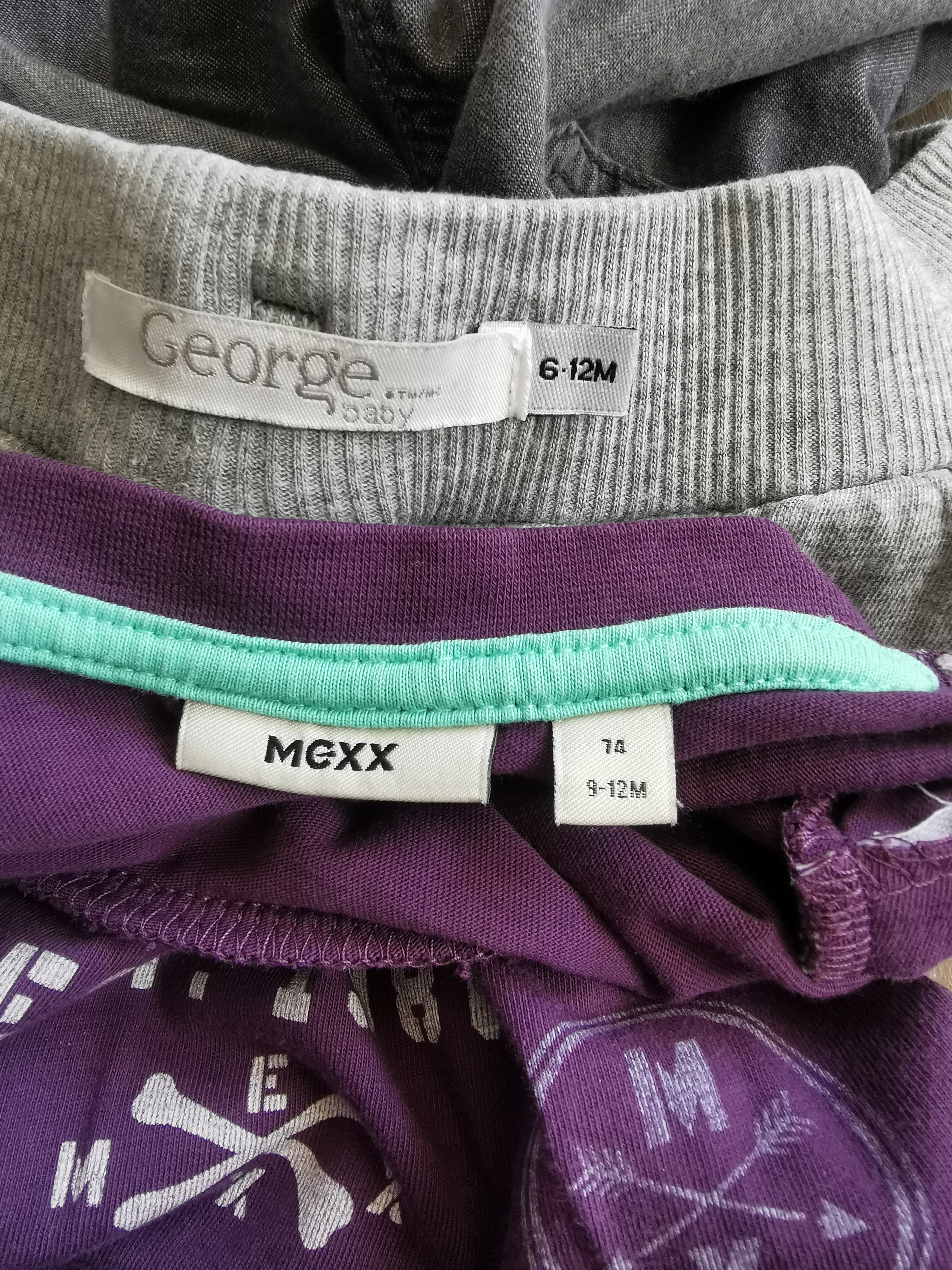 BABY BOY SIZE 6/12 MONTHS - MEXX & GEORGE, 2 Piece Mix N Match Outfit EUC B14