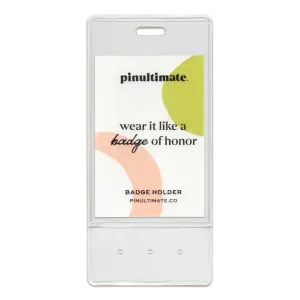 Badge Holder for Enamel Pins · The Minimalist, Vertical