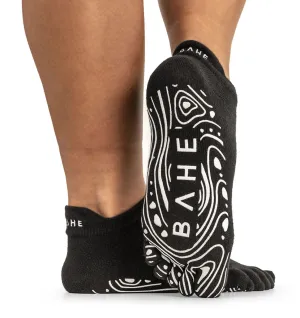BAHE Grounded Grippy Close-Toe Socks - Anthracite