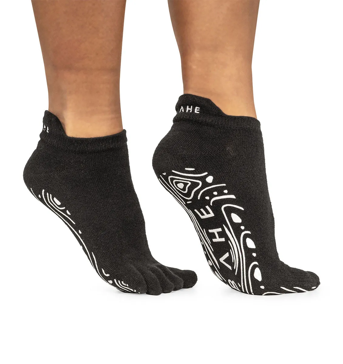 BAHE Grounded Grippy Close-Toe Socks - Anthracite