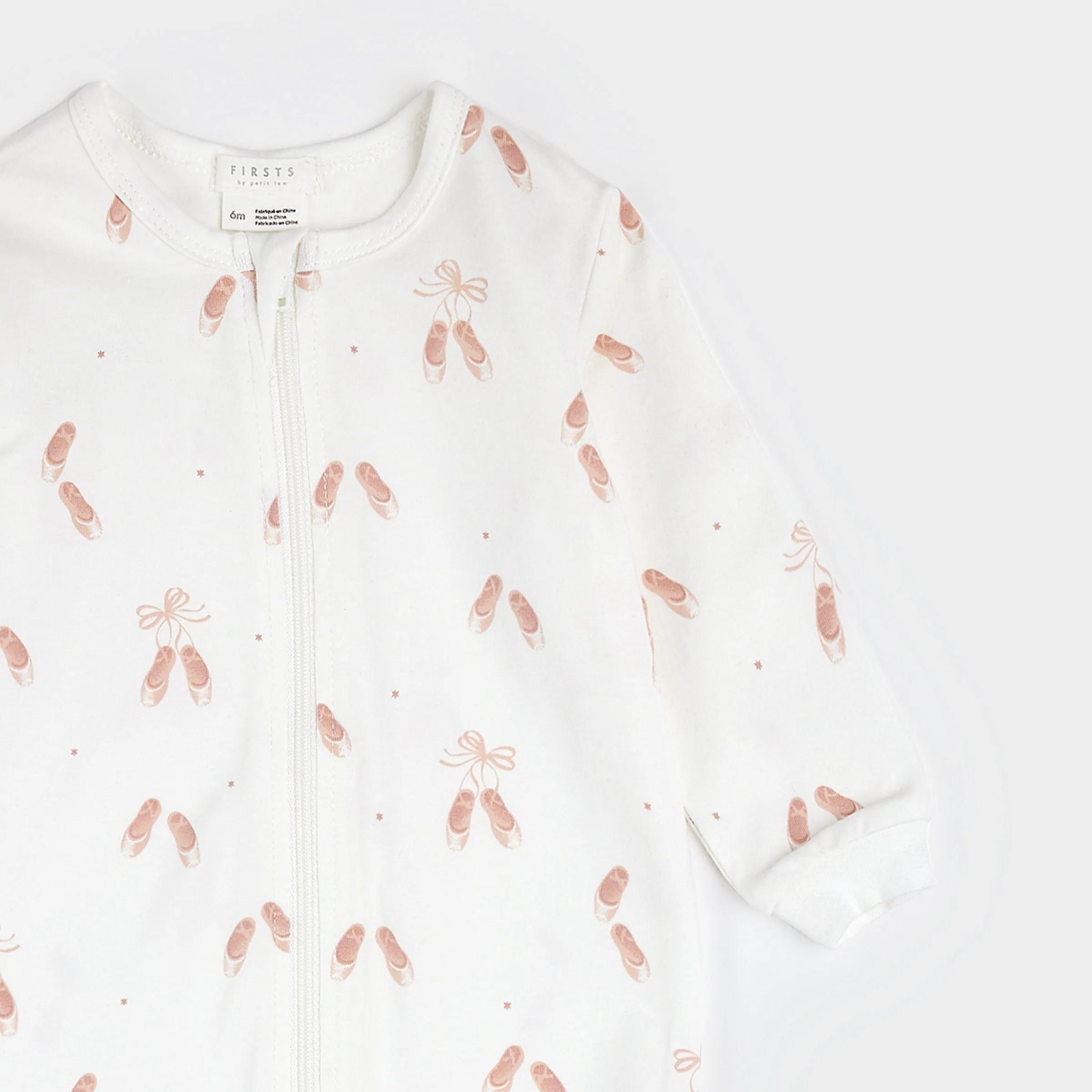 Ballet Slippers on Off-White Sleeper