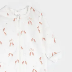 Ballet Slippers on Off-White Sleeper
