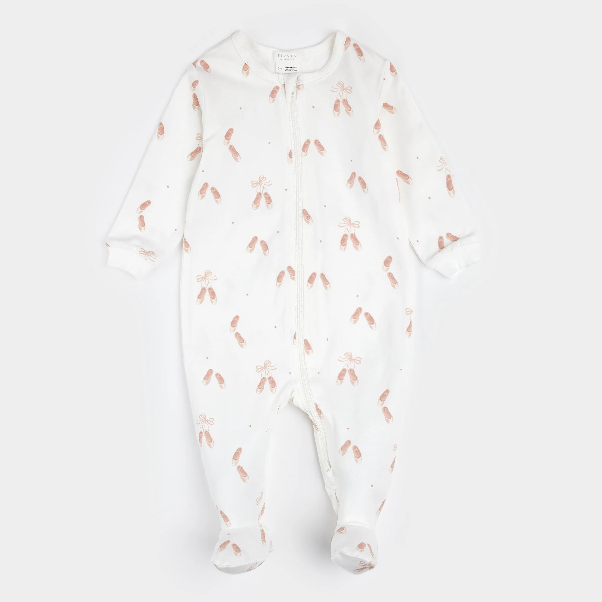 Ballet Slippers on Off-White Sleeper