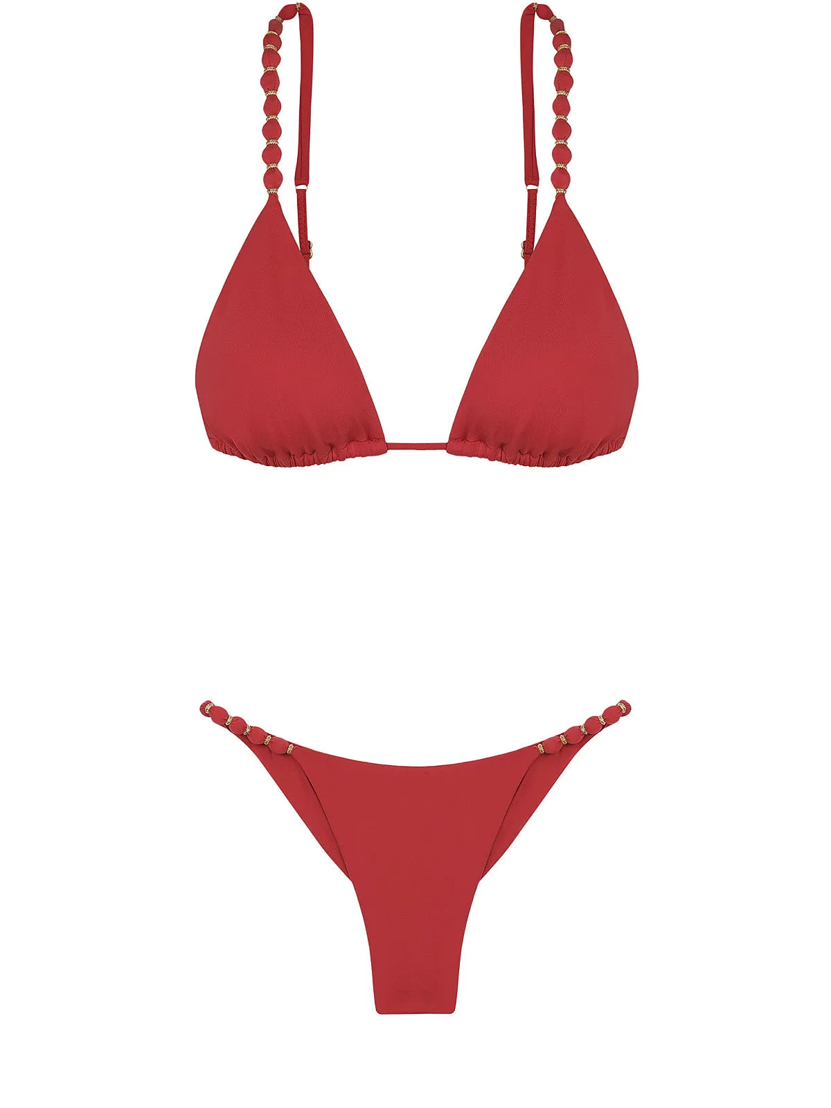 Beads Parallel Tri-Beads Bikini ::RET