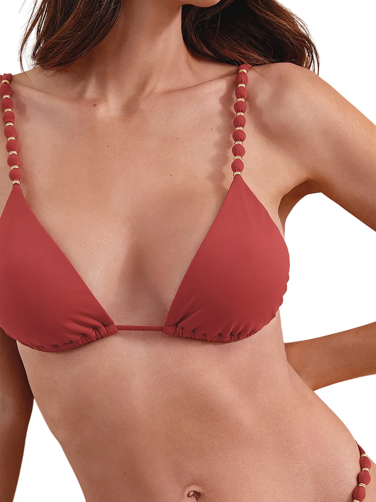 Beads Parallel Tri-Beads Bikini ::RET