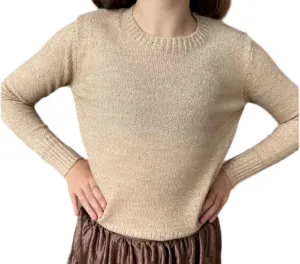Beige Knitted Sweater