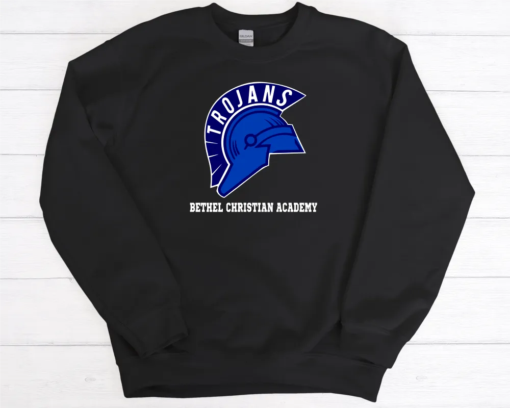 Bethel Trojan Helmet Crew Neck Sweatshirt