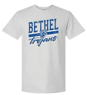 Bethel Trojans Distressed Logo