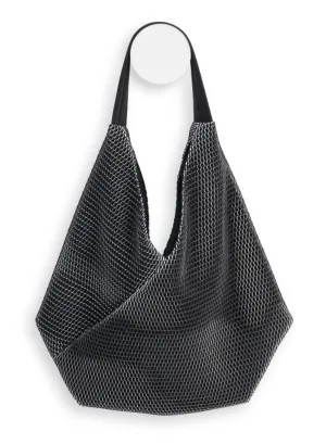 Bevel Tote in Black Hive