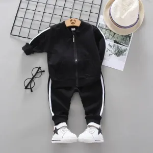 Black Fashionable Toddler Tracksuit