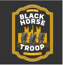 Black Horse Troop Short Sleeve Tee - Black