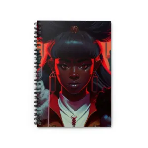 Blasian Fox Yokai Spiral Notebook - Ruled Line