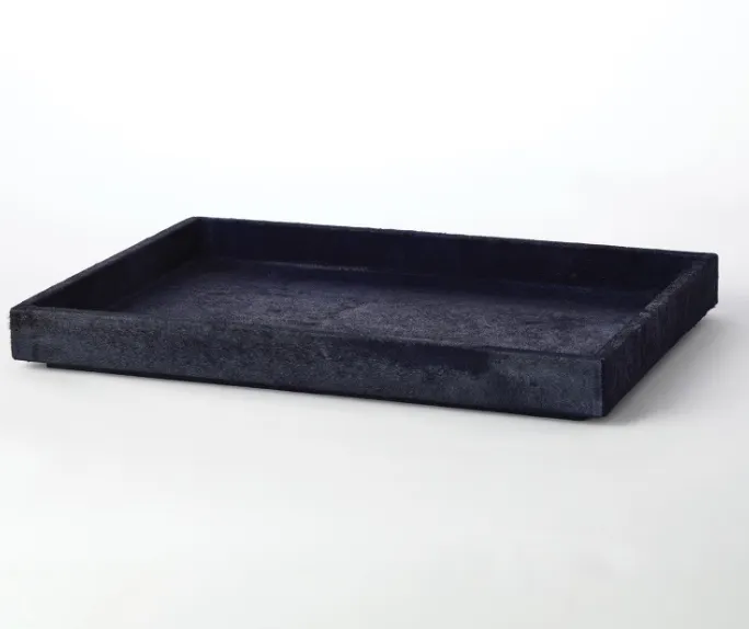 Blue Hair-on-Hide Tray