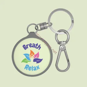 Breathe Relax Keyring Tag