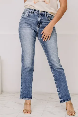 Camila Mid Rise-Ankle Straight Jeans
