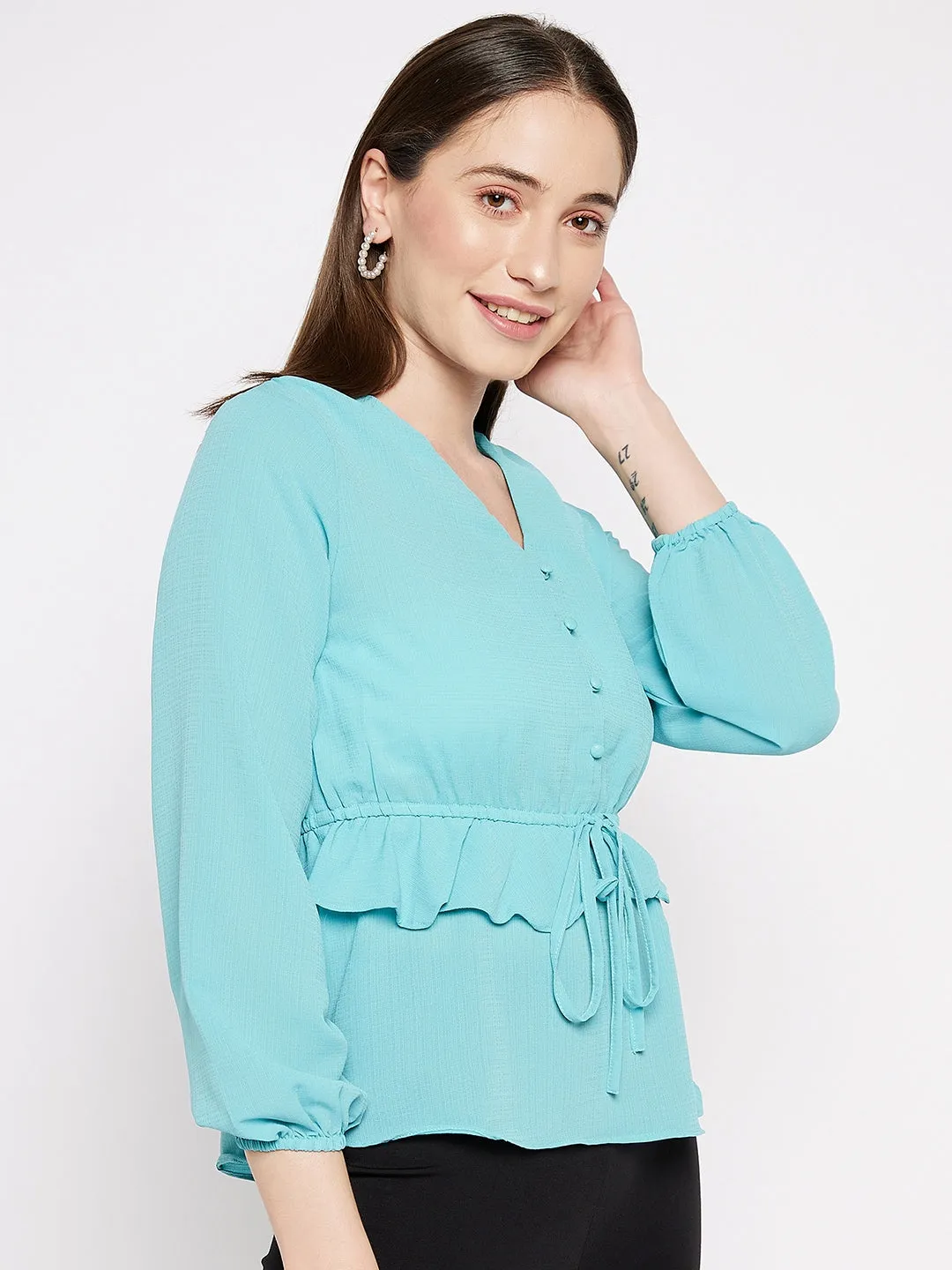 Camla Barcelona Blue Women Top