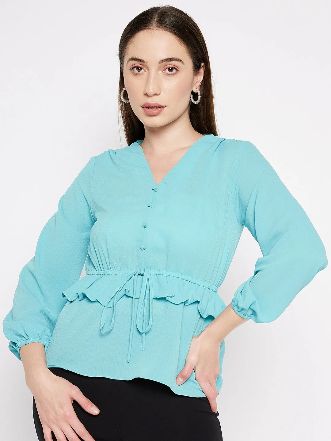 Camla Barcelona Blue Women Top