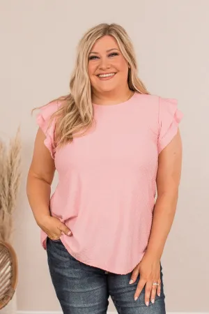 Comfortable In My Own Skin Top- Pink