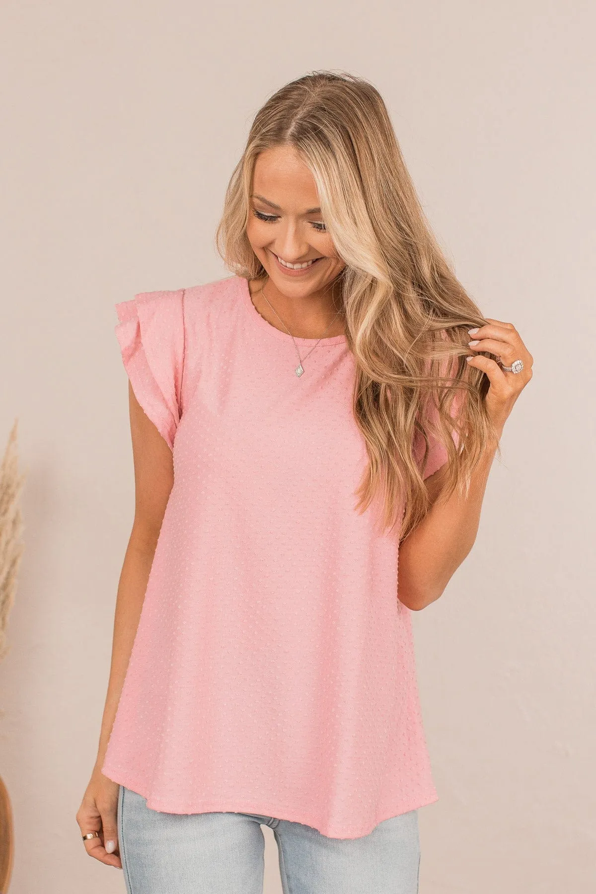 Comfortable In My Own Skin Top- Pink