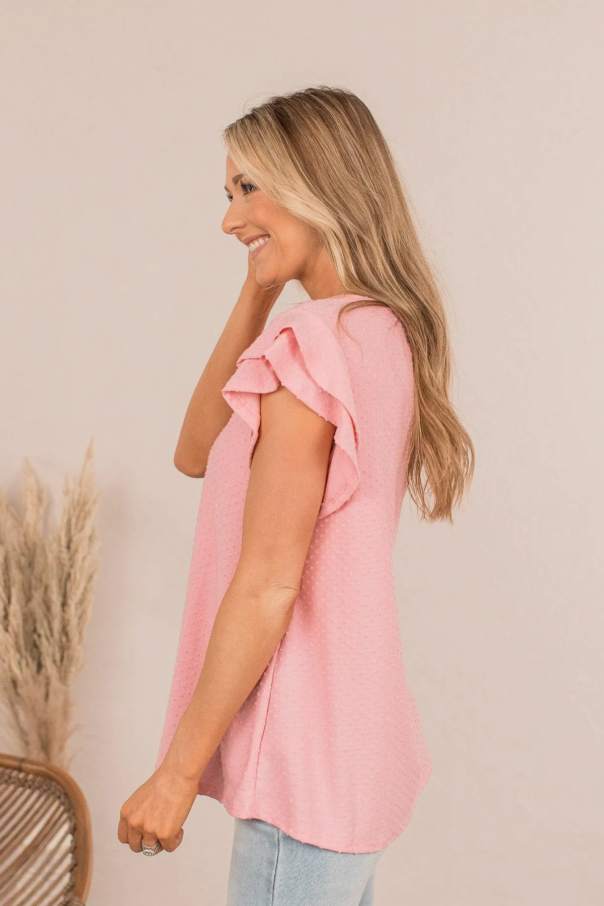 Comfortable In My Own Skin Top- Pink