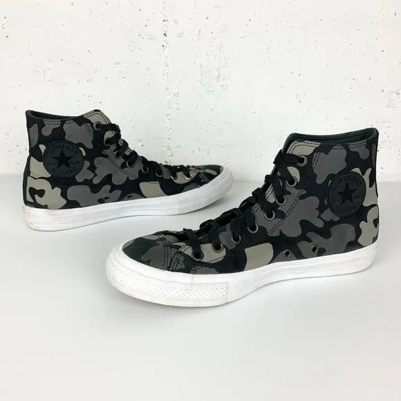 Converse Chuck Taylor All Star 2 High Top Reflective Camo Black Size 9 Men