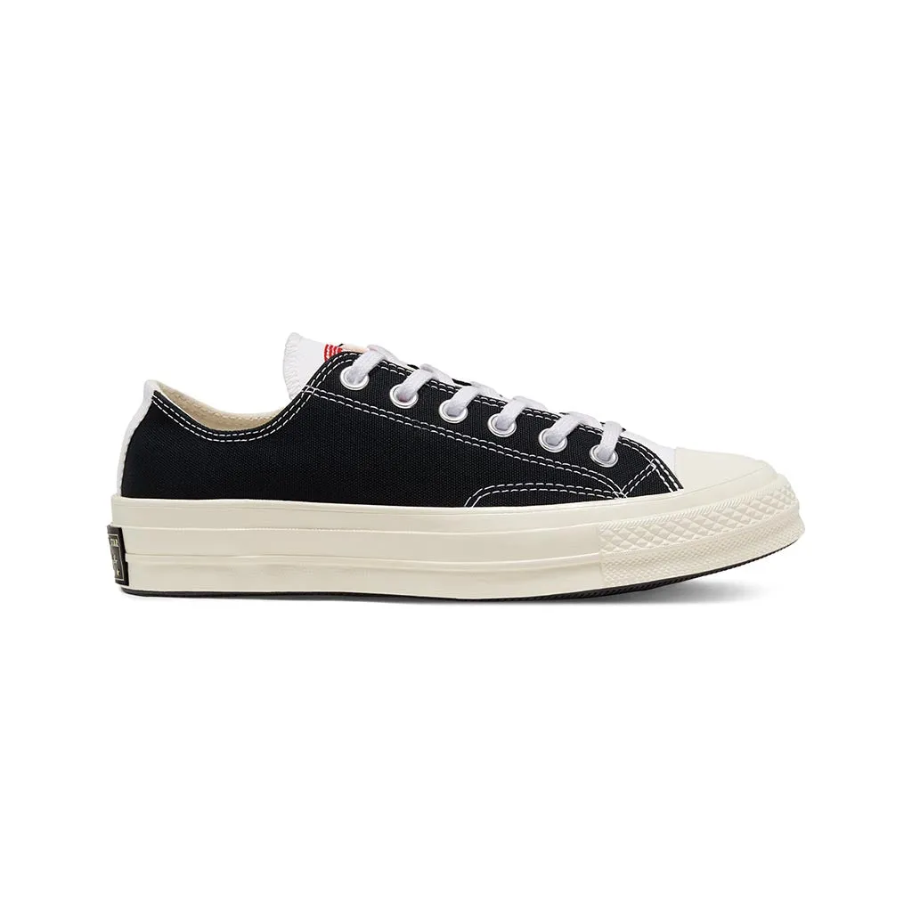 Converse Chuck Taylor All Star 70 Ox Logo Play Sneaker, White/Black/Desert Ore