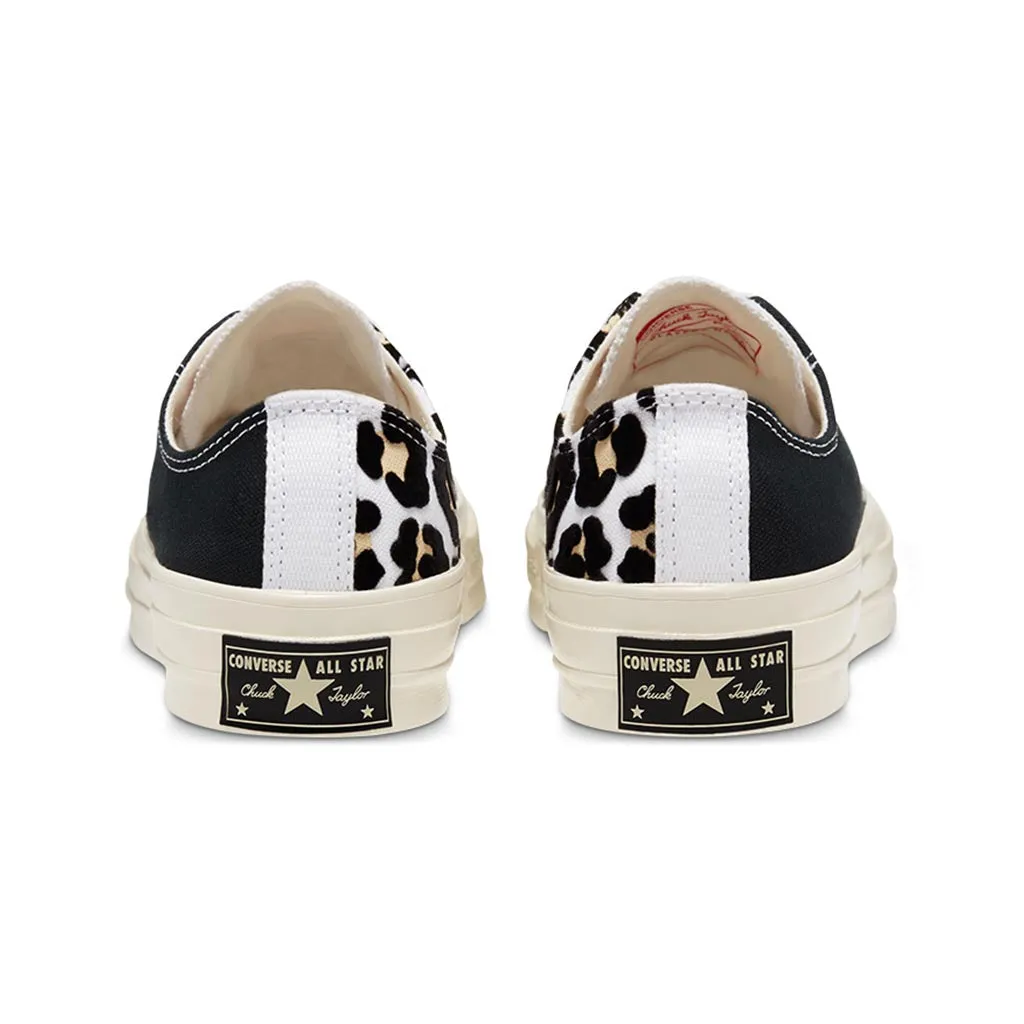 Converse Chuck Taylor All Star 70 Ox Logo Play Sneaker, White/Black/Desert Ore