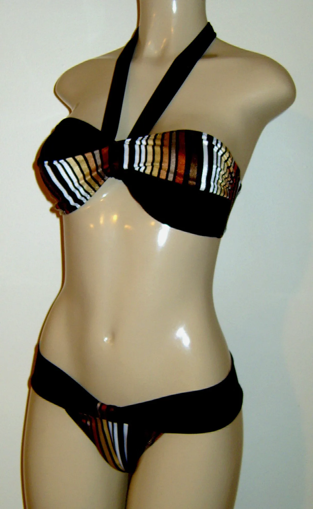 Crisscross Tube Bikini Top with Banded Butterfly Swimwear Bottom